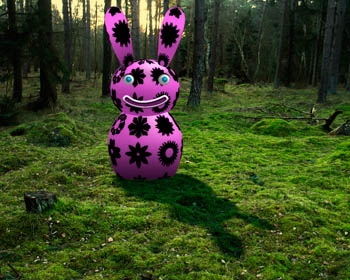Fil:The pink rabbit in the forrest.jpg