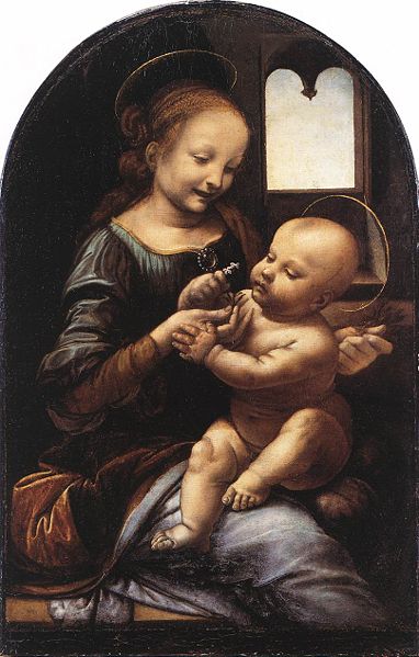 Fil:382px-Leonardo da Vinci Benois Madonna.jpg