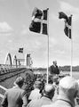 Indvielse i sept. 1952. I baggrunden ses selve Munkholm