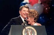 USA's præsident Nancy Reagan, her sammen med sin mand Ronnie